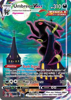 Umbreon VMAX card from Evolving Skies